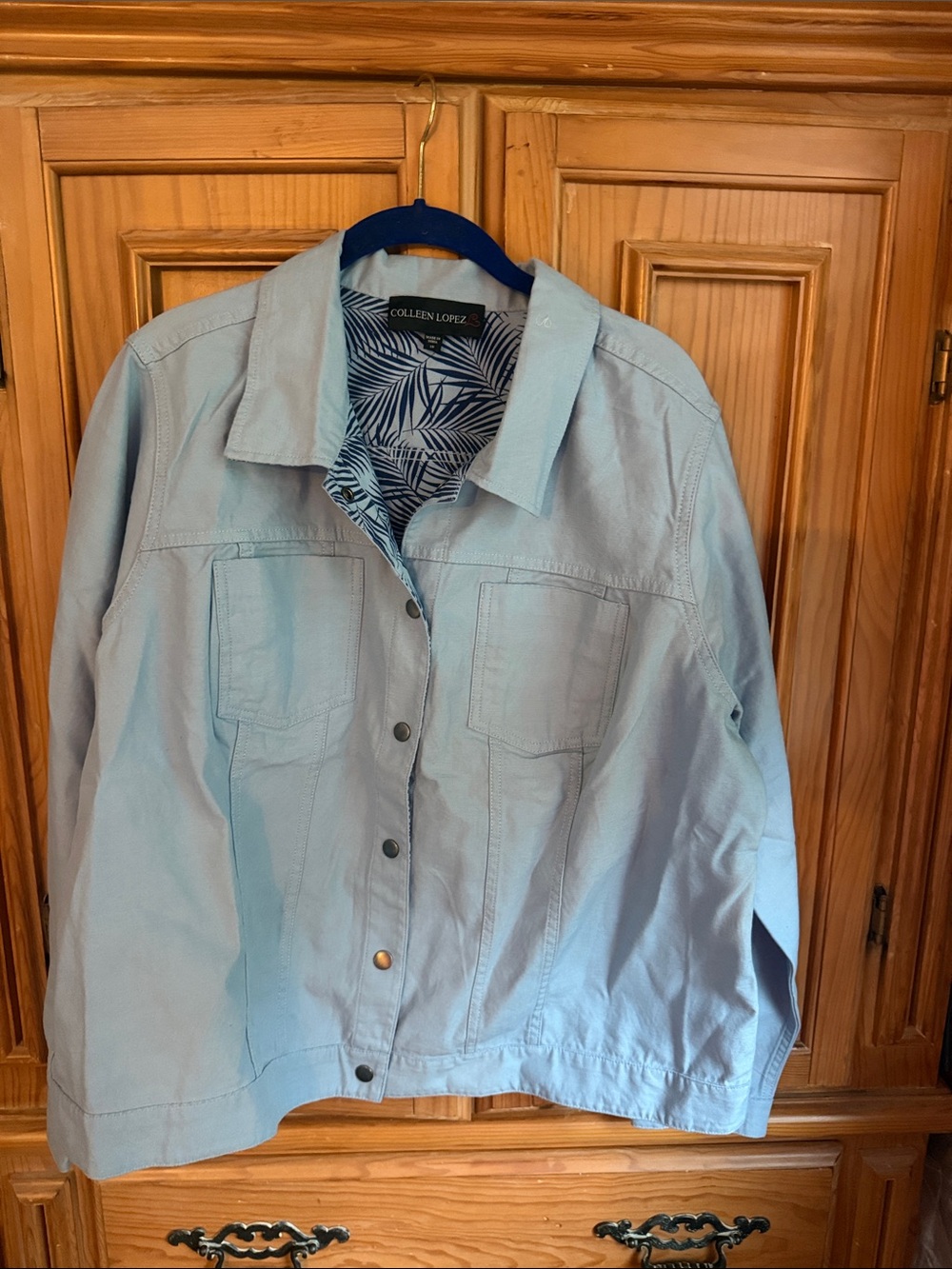 Colleen Lopez Soft Blue Women's Jean Jacket